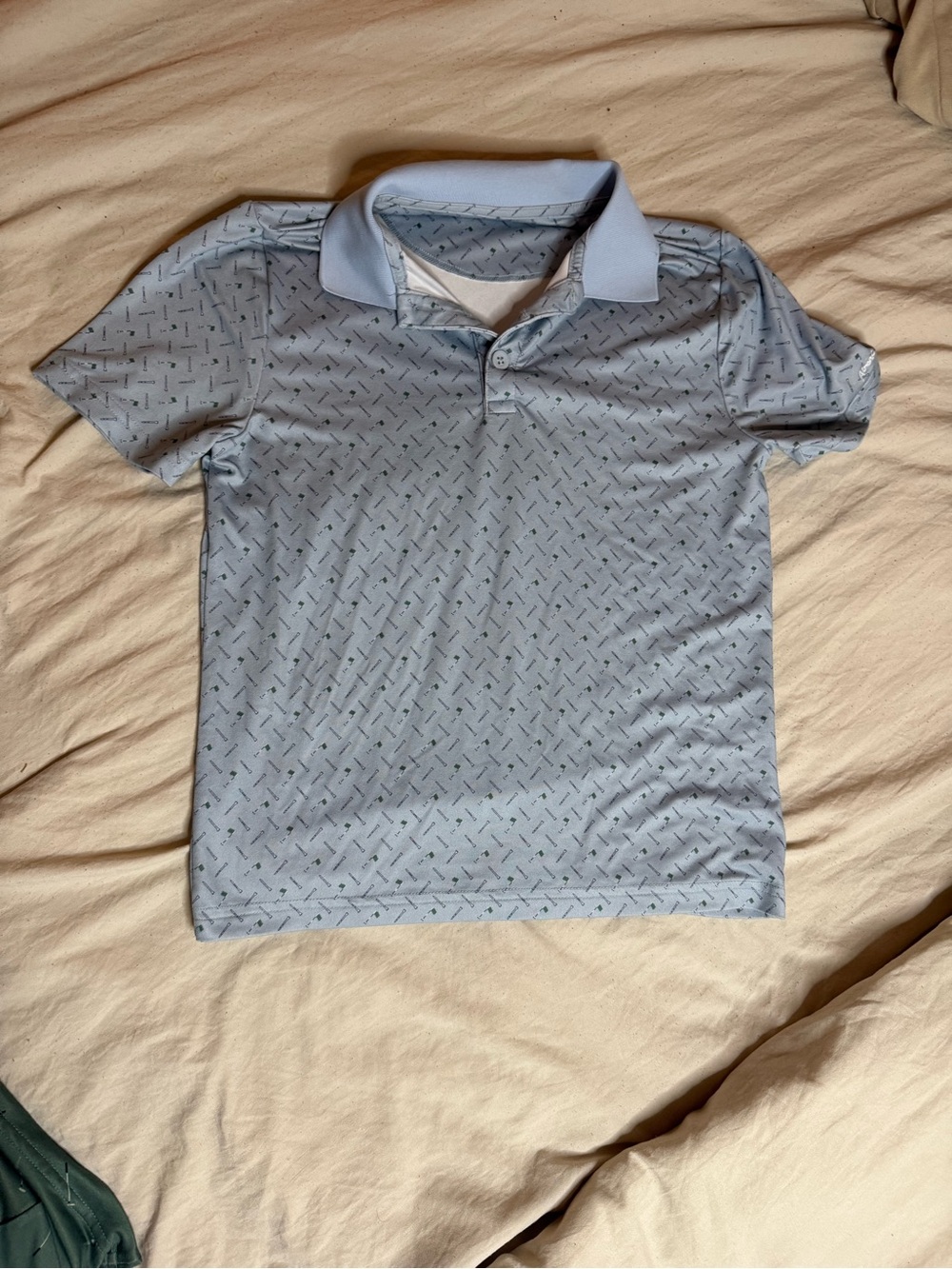 Abercrombie Kids Boys Light Blue Golf Polo Shirt